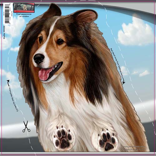 Sheltie Window Cling