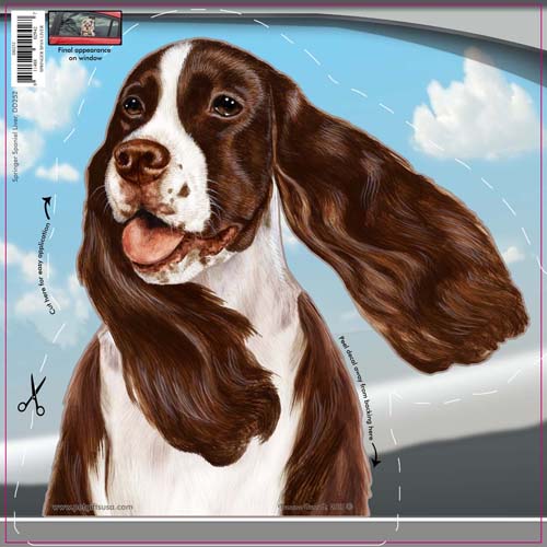 Springer Spaniel Window Cling