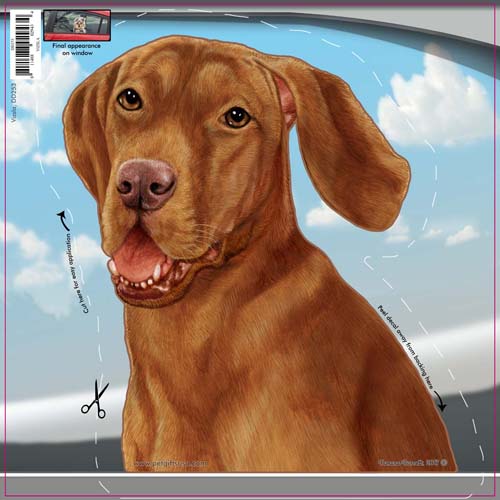 Vizsla Window Cling