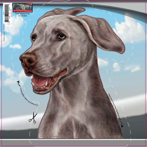 Weimaraner Window Cling