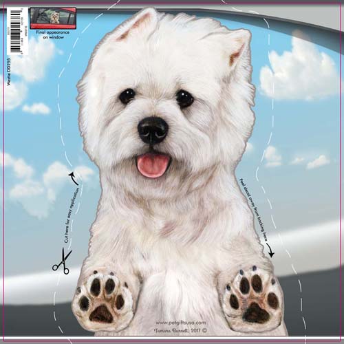 Westie Window Cling