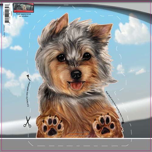 Yorkie Window Cling