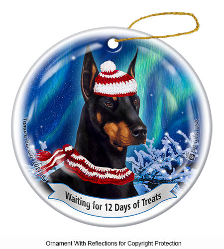 Doberman 12 Days of Treats Ornament