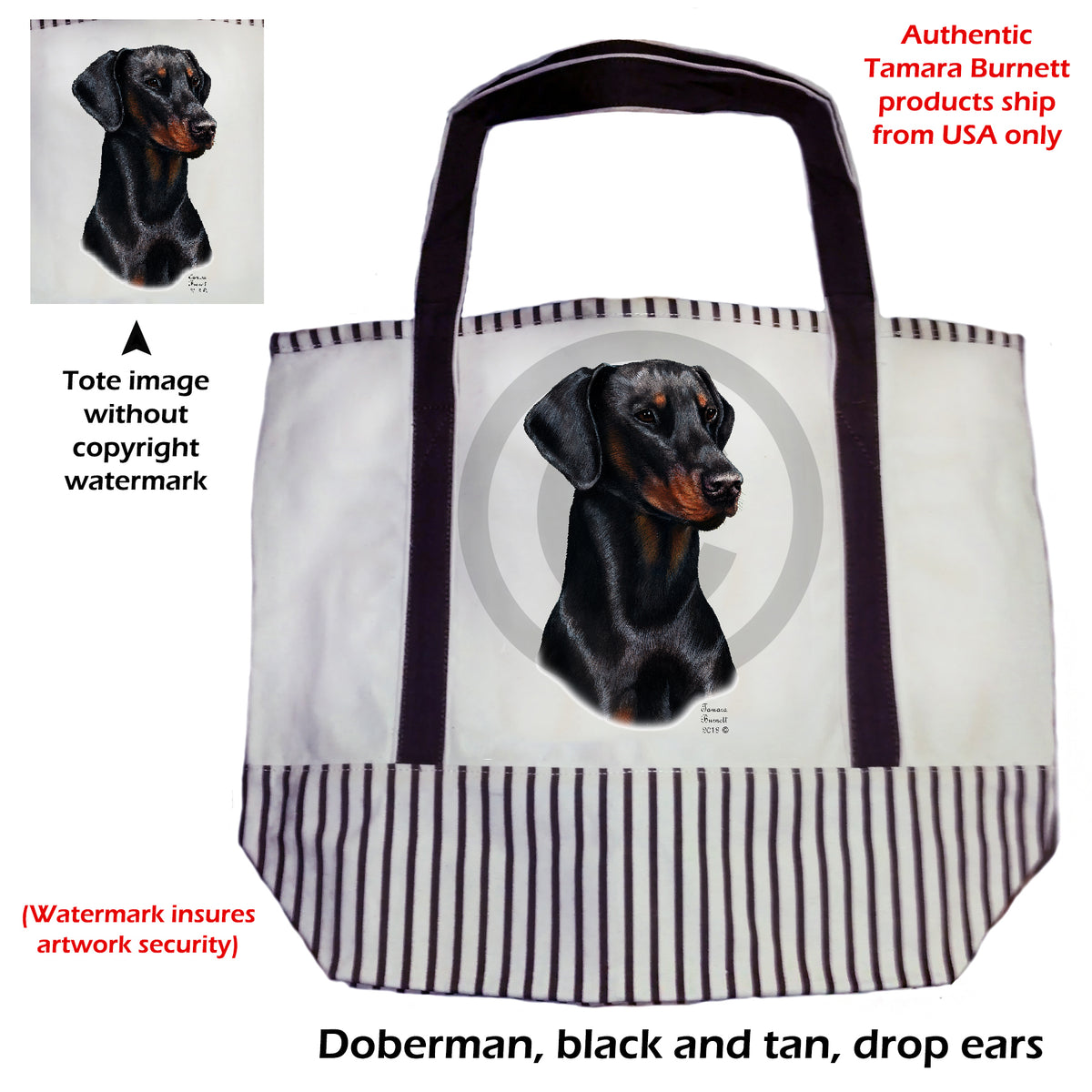 Doberman Pinscher - Tote Bag
