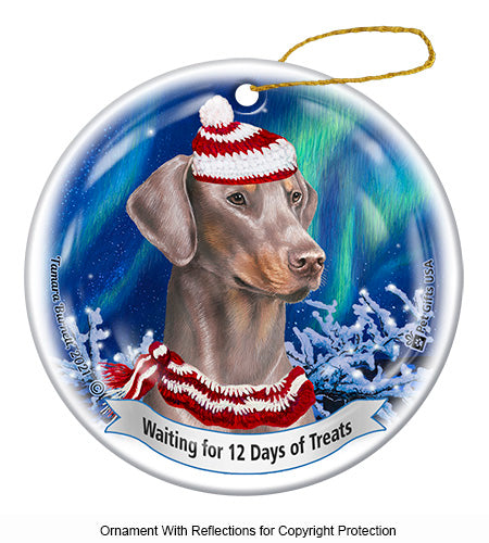 Doberman Uncropped Fawn Ornament