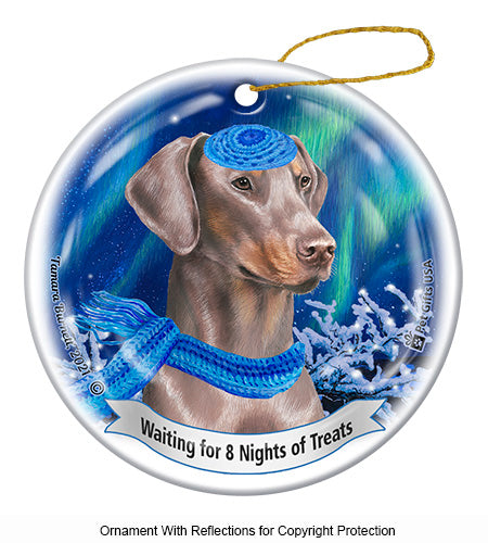 Doberman Uncropped Fawn Ornament