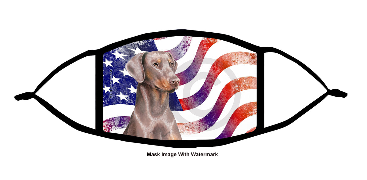Doberman Pinscher (Fawn, Uncropped) Face Mask