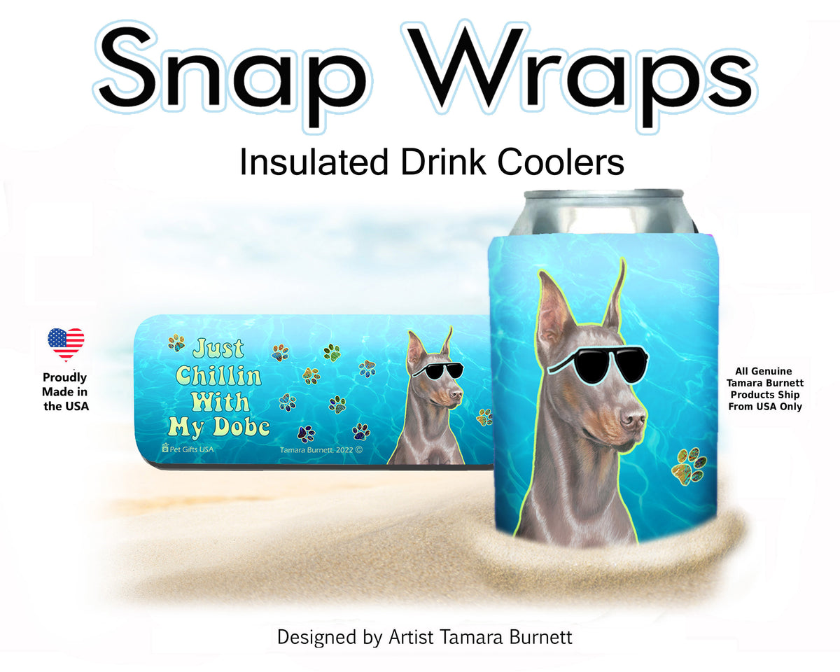 Doberman Fawn Cropped Snap Wrap Cozy