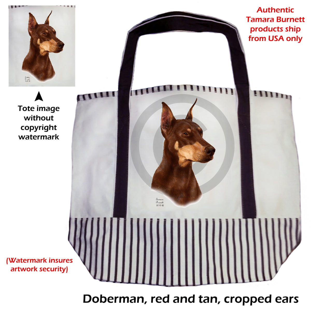 Doberman Pinscher - Tote Bag