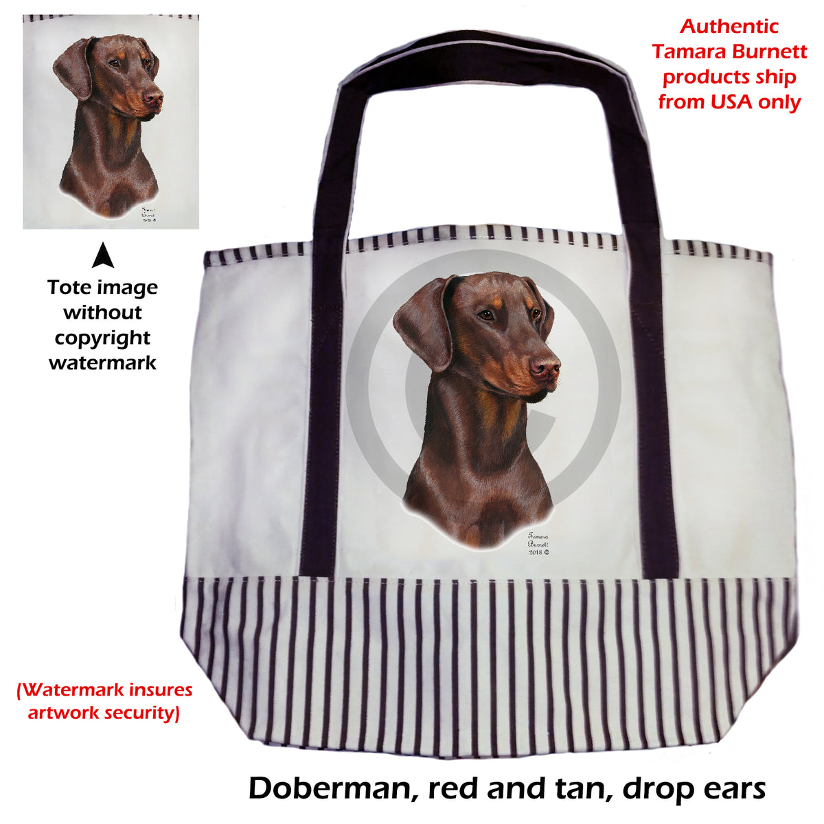 Doberman Pinscher - Tote Bag