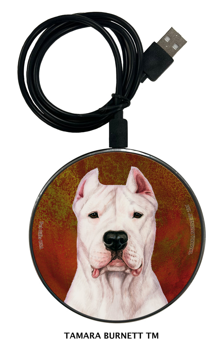 Dogo Argentino Cropped Zoomies Wireless Charger