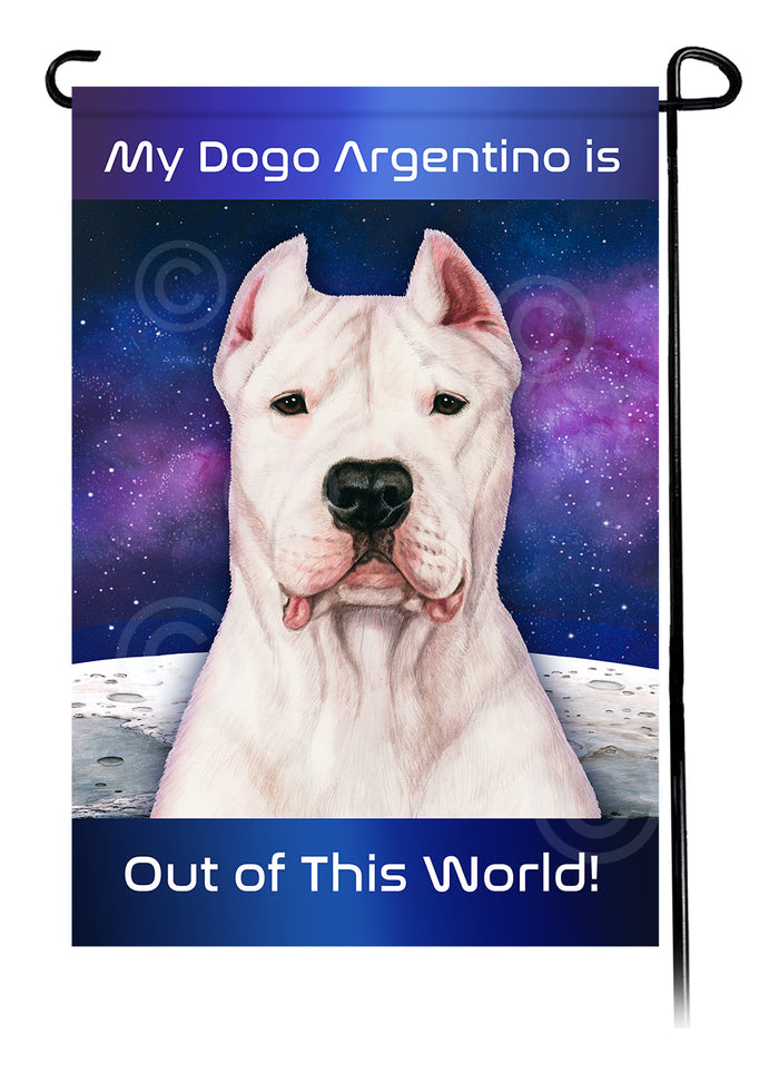 Dogo Argentino Out Of This World Garden Flags
