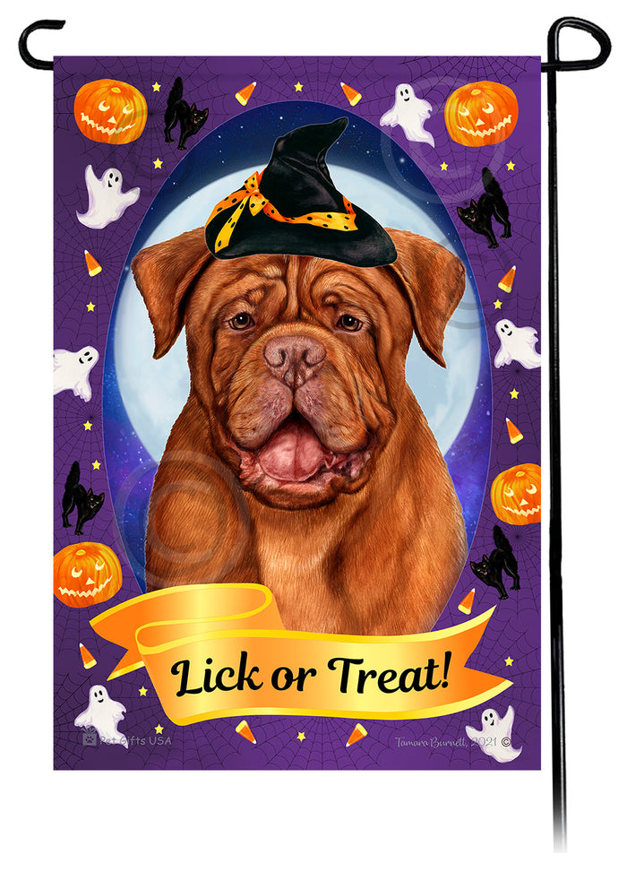 Dogue de Bordeaux Halloween Howls Garden Flags