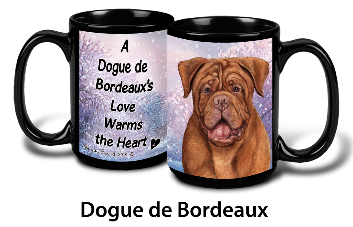 Dogue De Bordeaux Winter Mug 15 oz
