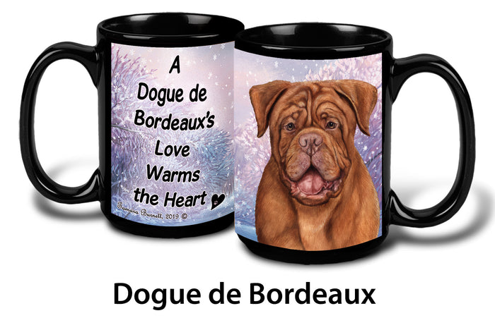 Dogue De Bordeaux Winter Mug 15 oz