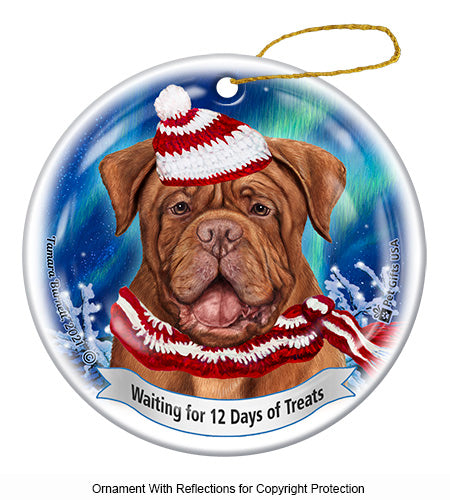 Dogue de Bordeaux 12 Days of Treats Ornament