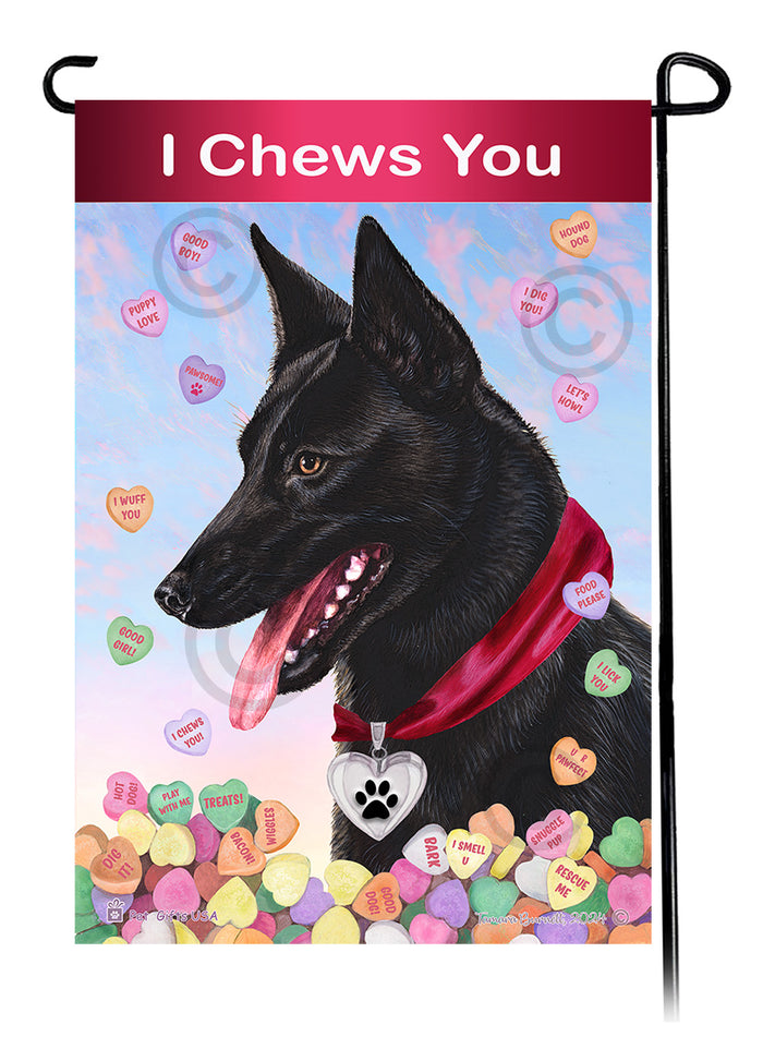Dutch Shepherd Valentine Sweetheart Garden Flags