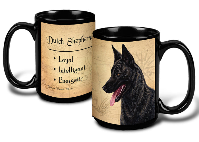Dutch Shepherd Black Brindle - My Faithful Friends Mug 15 oz