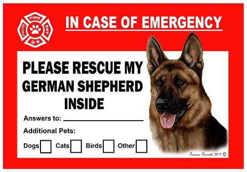 German Shepherd Emergency Cling