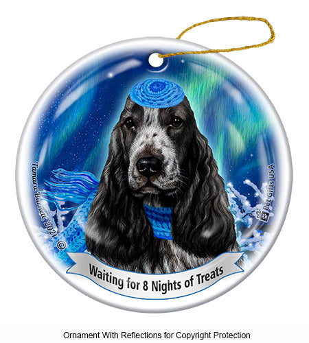 English Cocker Spaniel Blue Roan Ornament