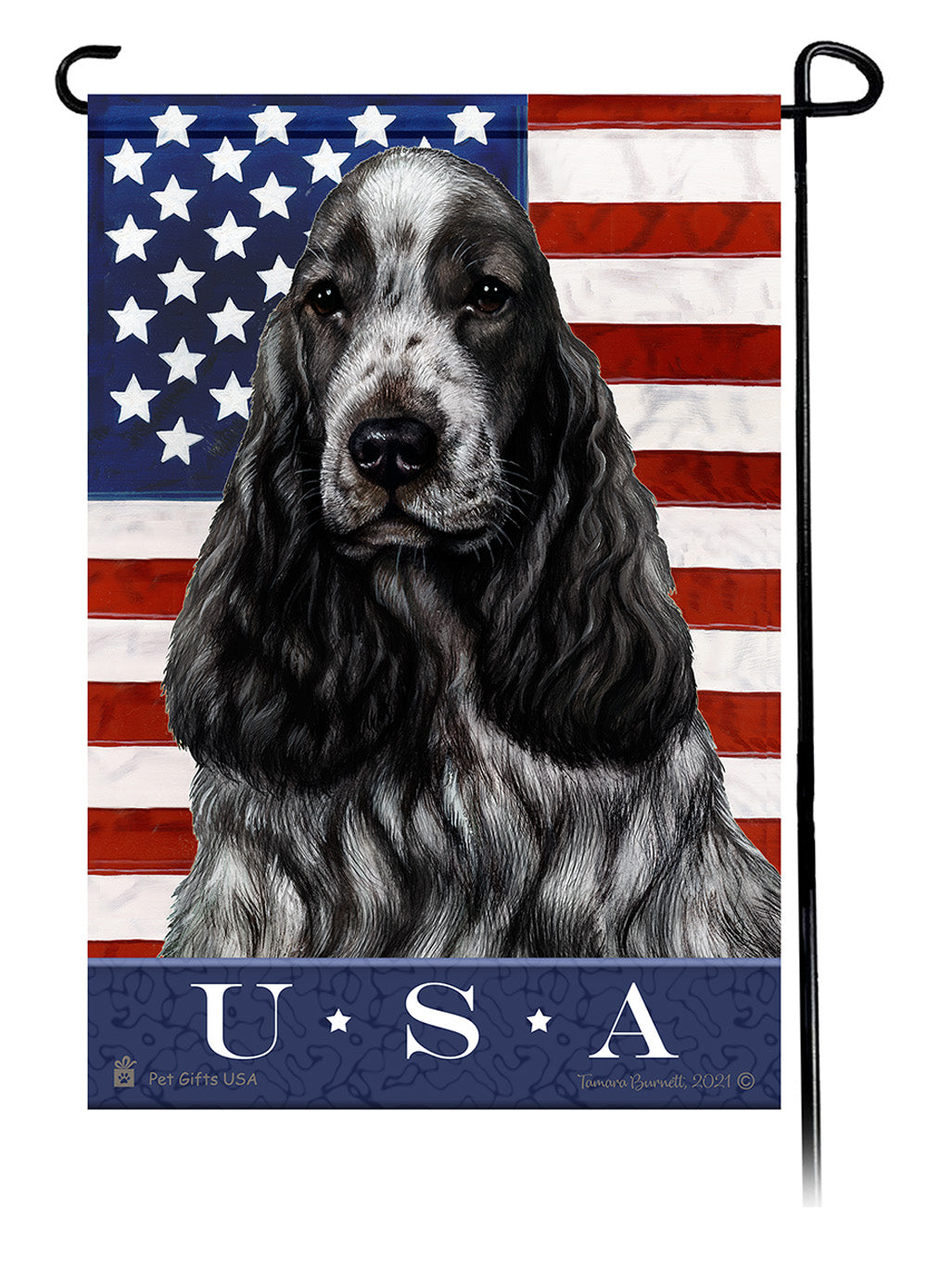 English Cocker Spaniel True Blue - Garden Flag