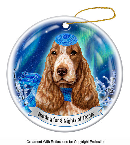 English Cocker Spaniel Hanukkah Ornament