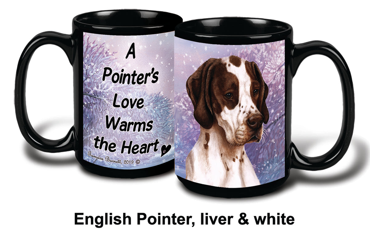 English Pointer Brown/White Winter Mug 15 oz