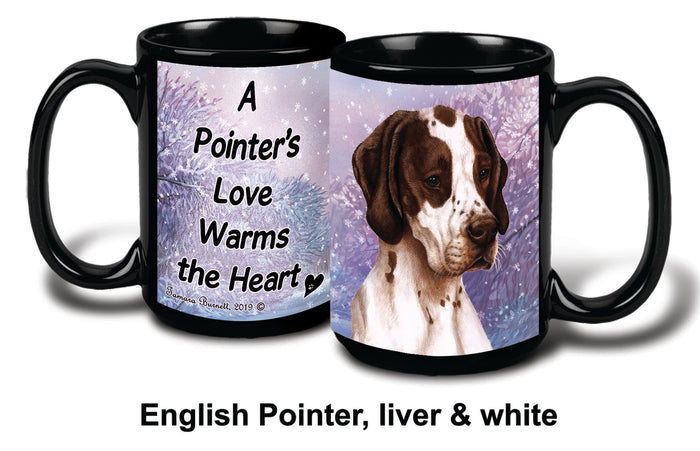 English Pointer Brown/White Winter Mug 15 oz