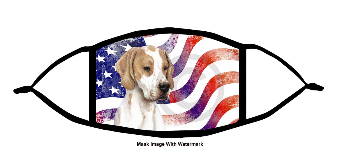 English Pointer (Lemon and White) Face Mask