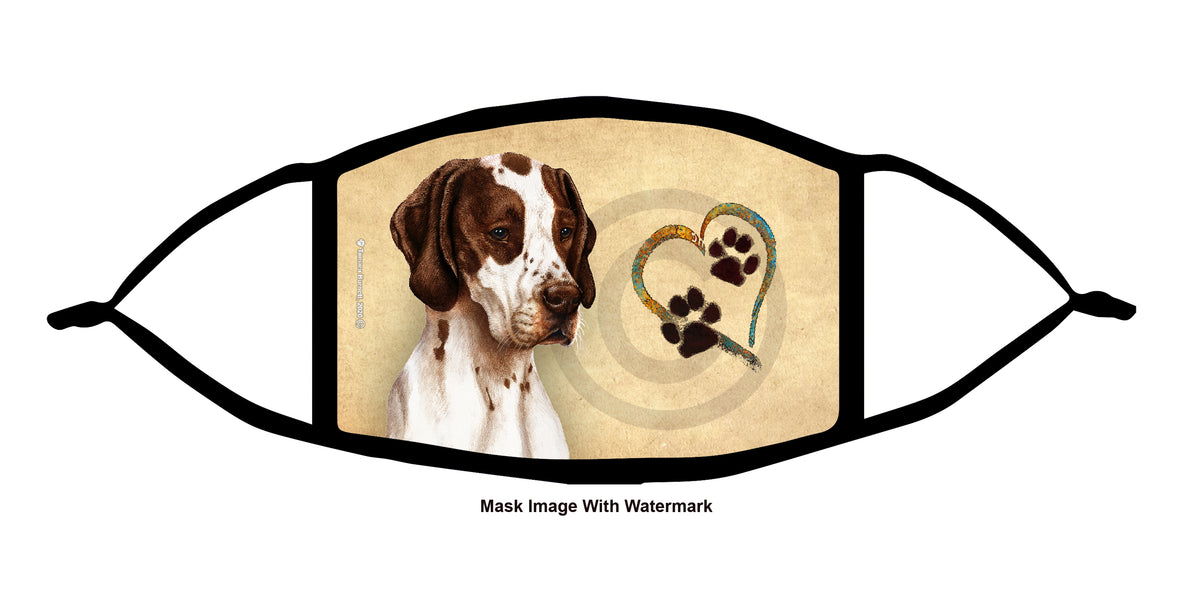 English Pointer (Liver and White) Face Mask