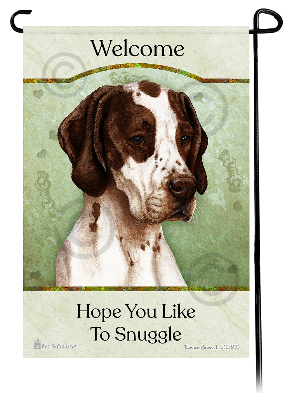 English Pointer Hope You Like To Snuggle - Garden Flag