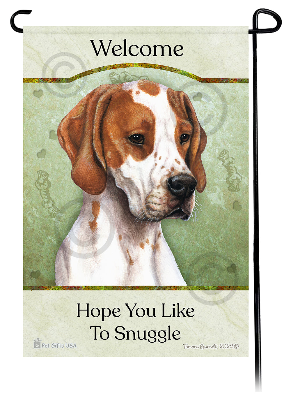 English Pointer Hope You Like To Snuggle - Garden Flag