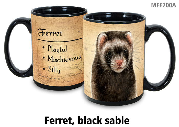 Ferret Black Sable - My Faithful Friends Mug 15 oz