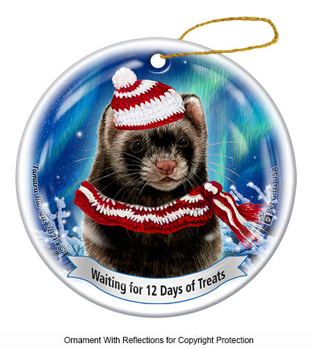 Ferret 12 Days of Treats Ornament