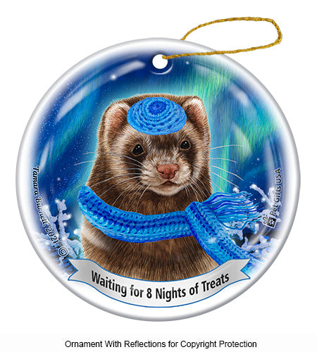 Ferret Chocolate Ornament