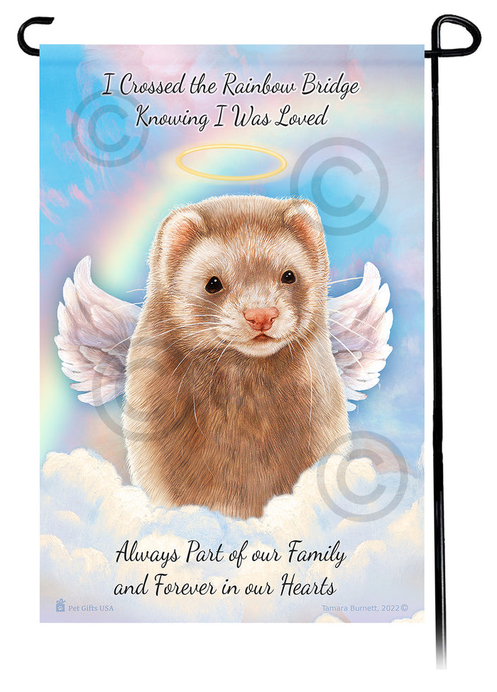 Cinnamon Ferret Memorial Garden Flags
