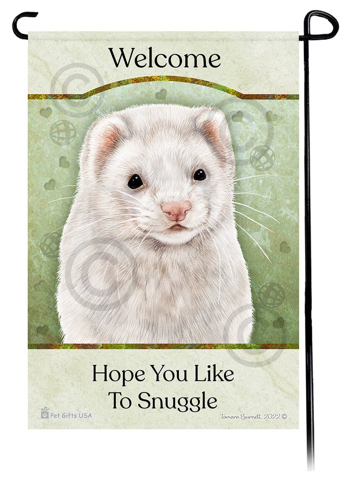 Ferret Hope You Like To Snuggle Garden Flags