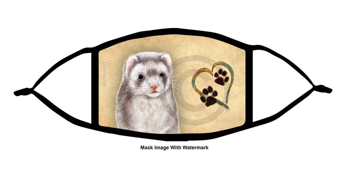 Ferret Silver Sable Face Mask