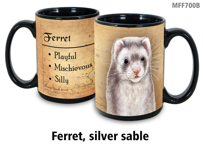 Ferret Silver Sable - My Faithful Friends Mug 15 oz
