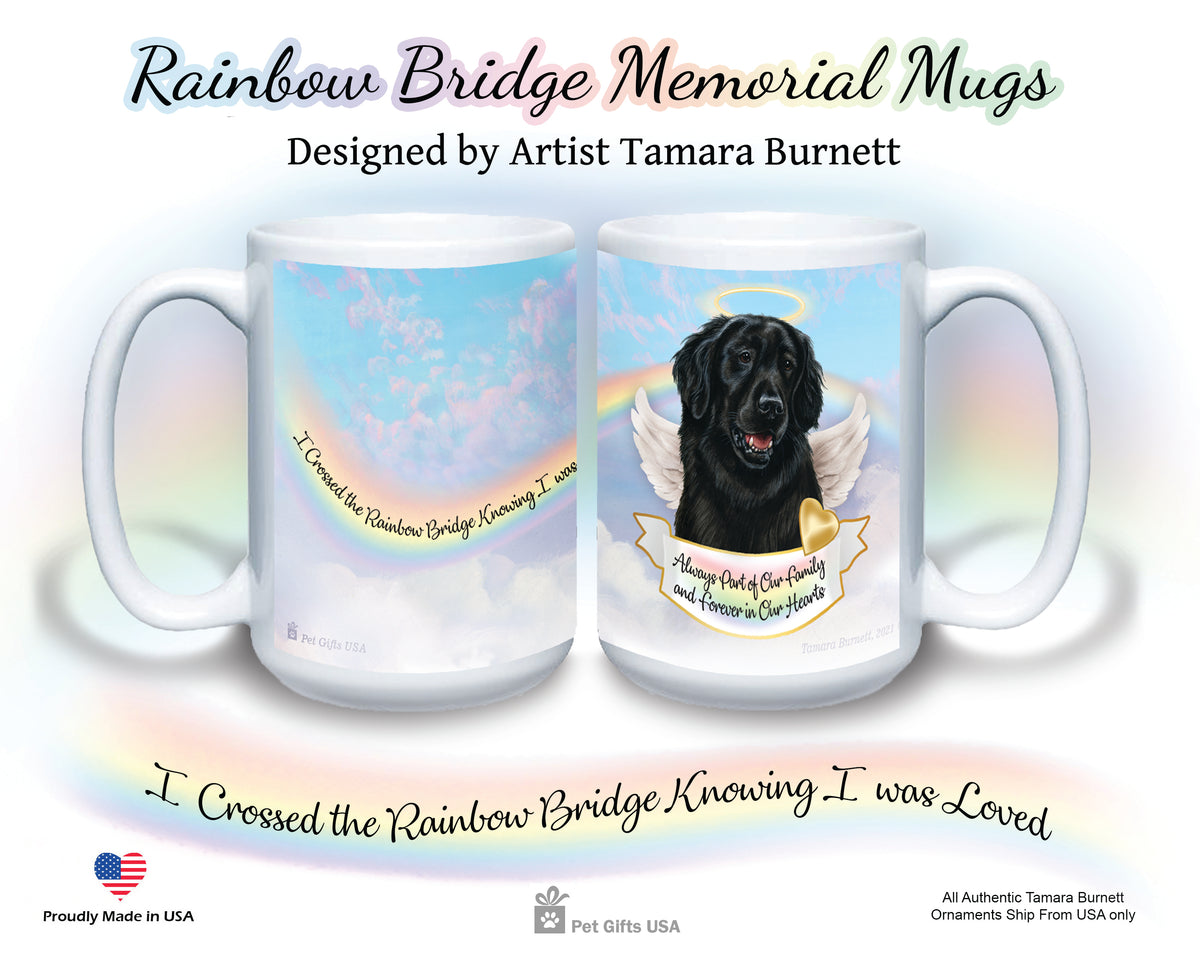 Flat Coated Retriever Black Memorial Mug 15 oz