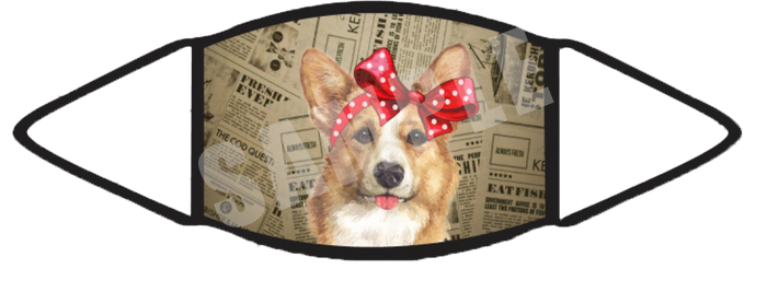 Corgi (Brown) Face Mask