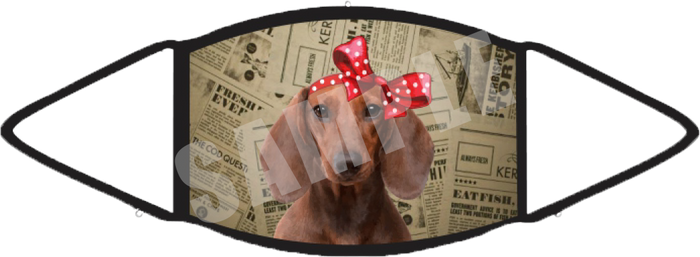 Dachshund Red (Brown) Face Mask
