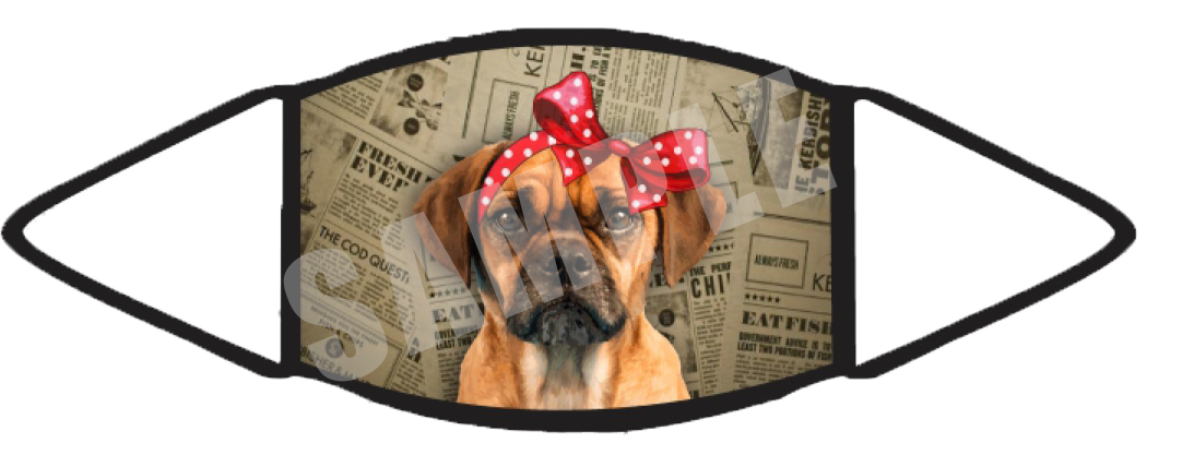 Puggle (Brown) Face Mask