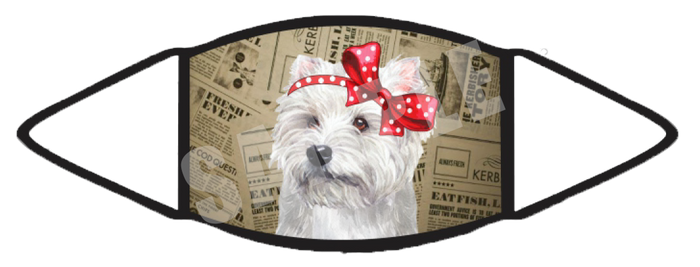 Westie (Brown) Face Mask