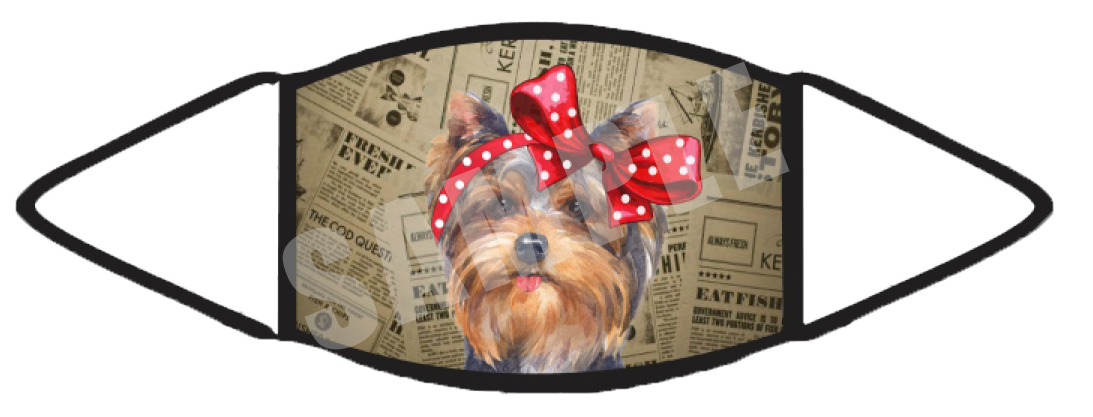 Yorkie (Brown) Face Mask