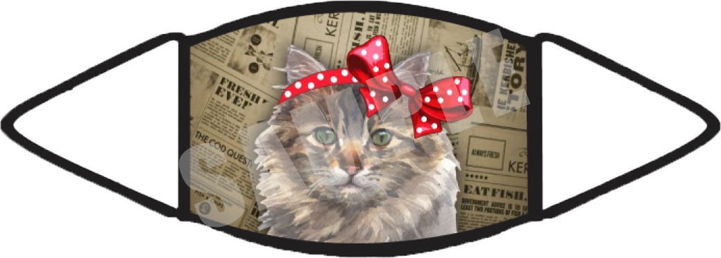 Maine Coon Cat (Brown) Face Mask