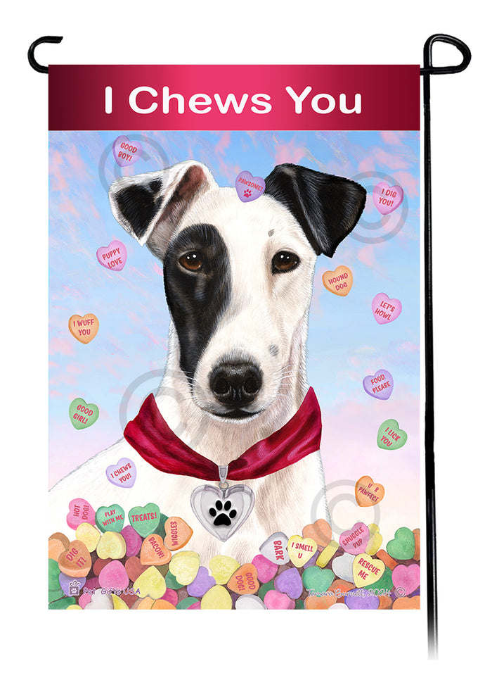 Toy Fox Terrier Valentine Sweetheart Garden Flags