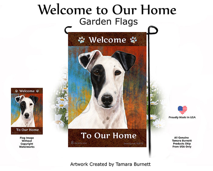 Fox Terrier Welcome To Our Home Garden Flags