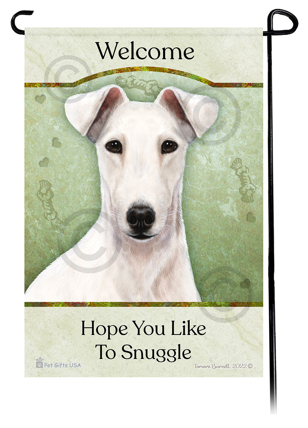 Fox Terrier Hope You Like To Snuggle - Garden Flag