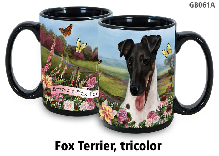 Fox Terrier Tri-Color - Garden Party Fun Mug 15 oz